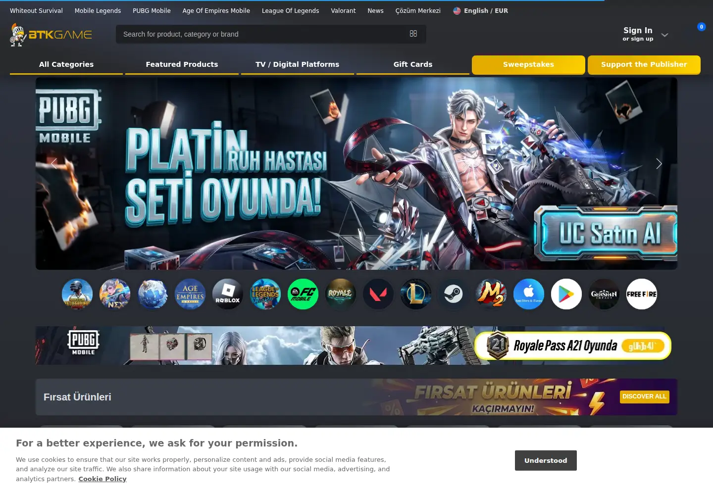 Captured homepage of btkgame.com in the current scan
