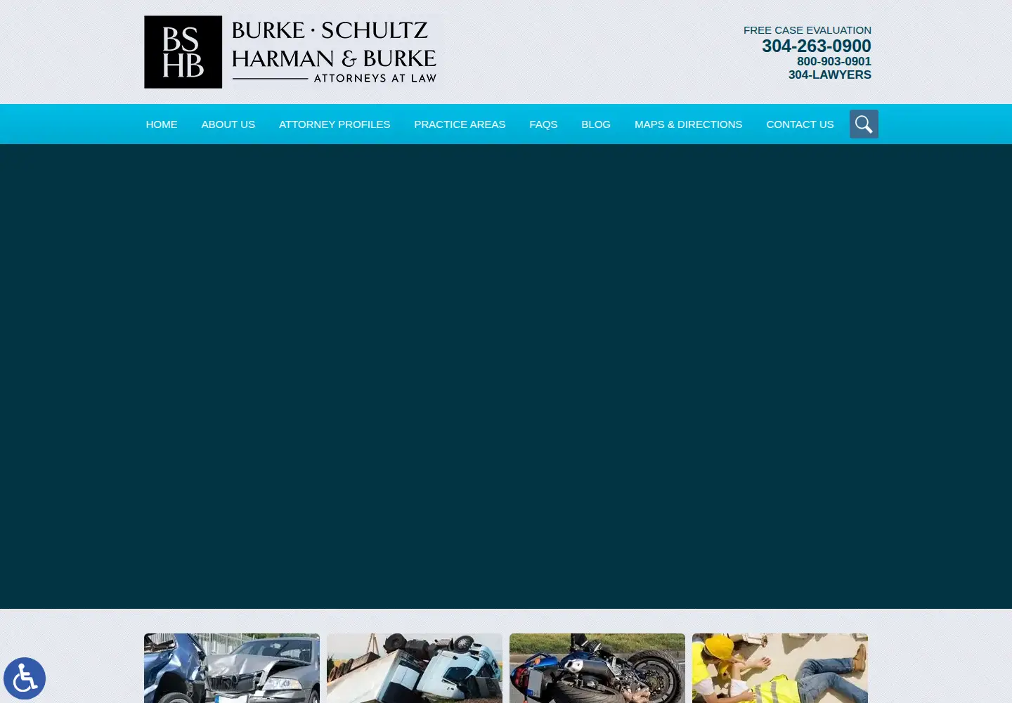 Captured homepage of burkeandschultz.com in the current scan