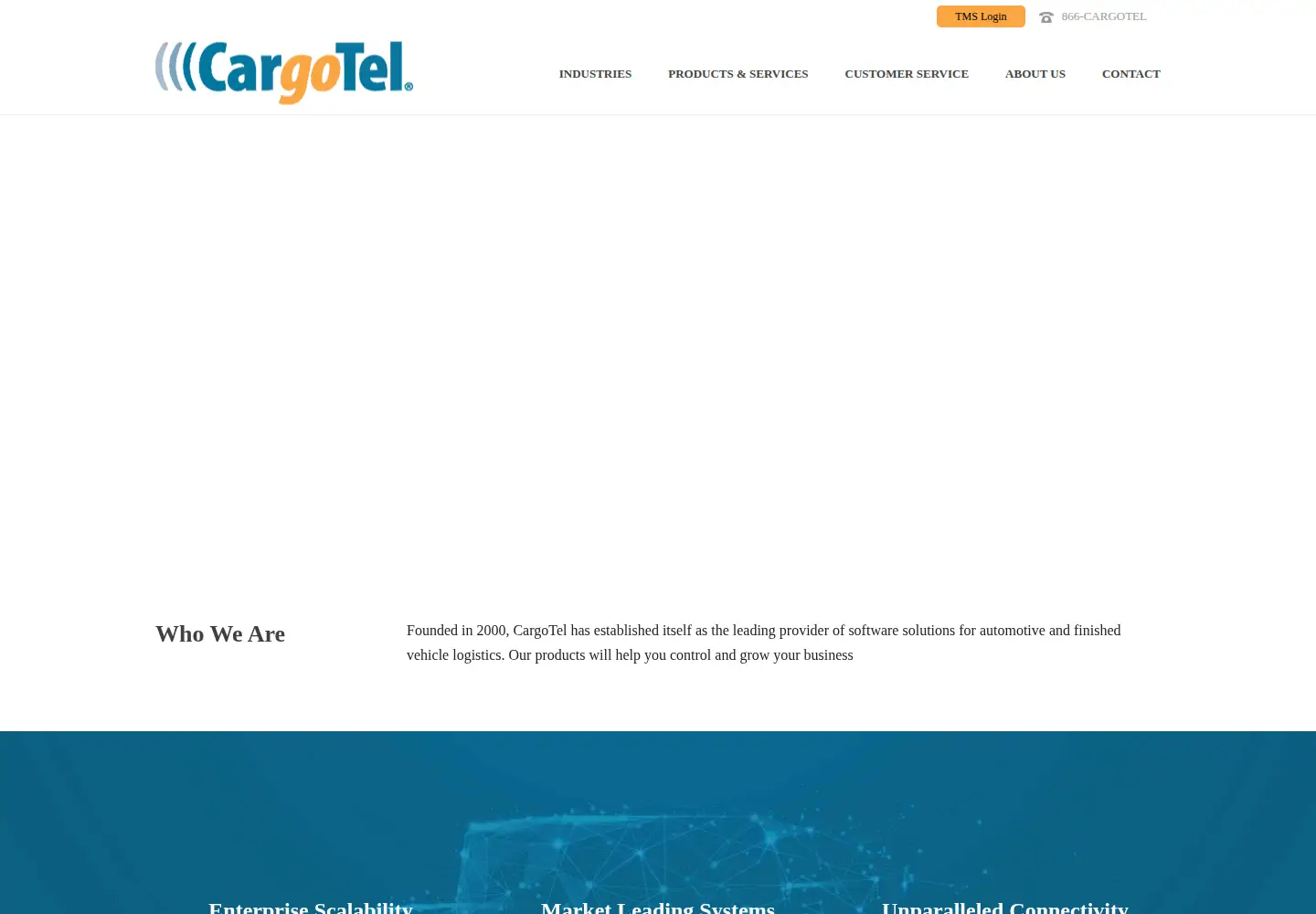 Screenshot of cargotel.com
