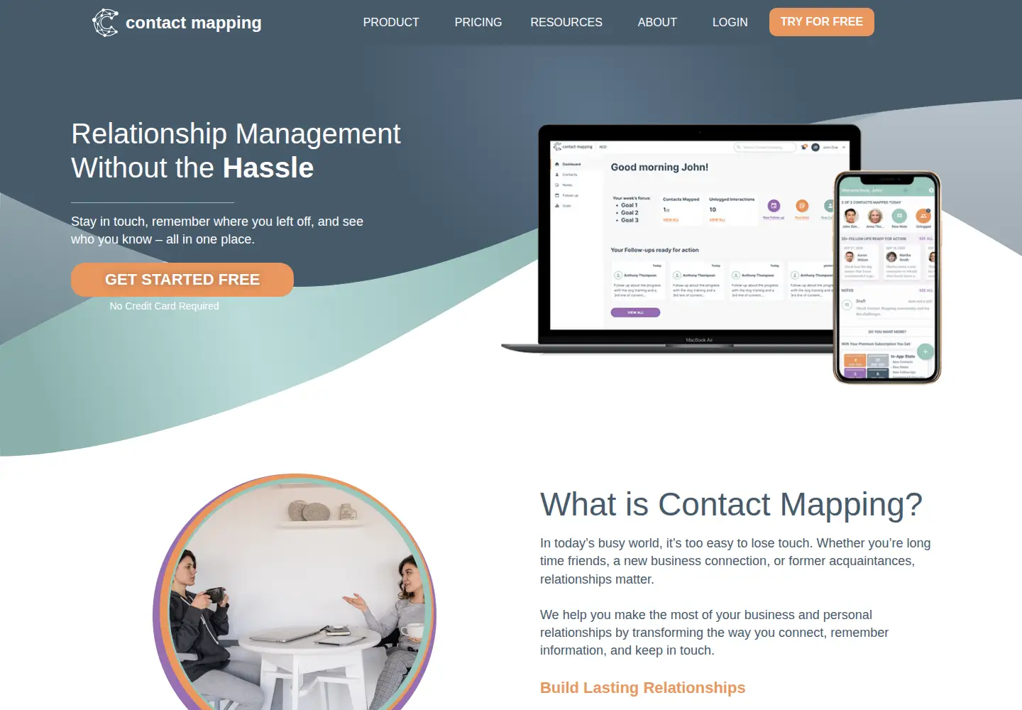 Screenshot of contactmapping.com