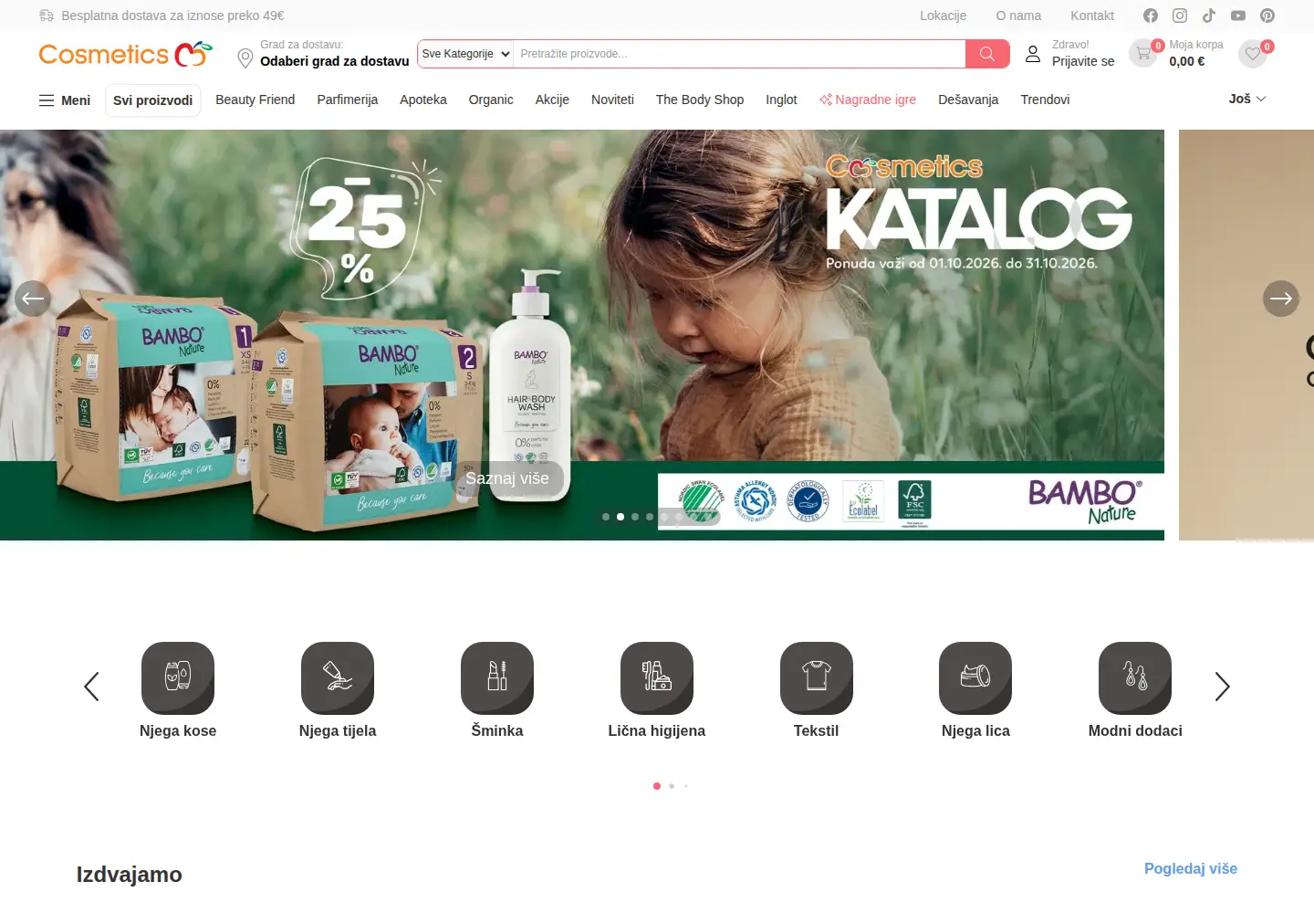 Screenshot of cosmetics-market.com
