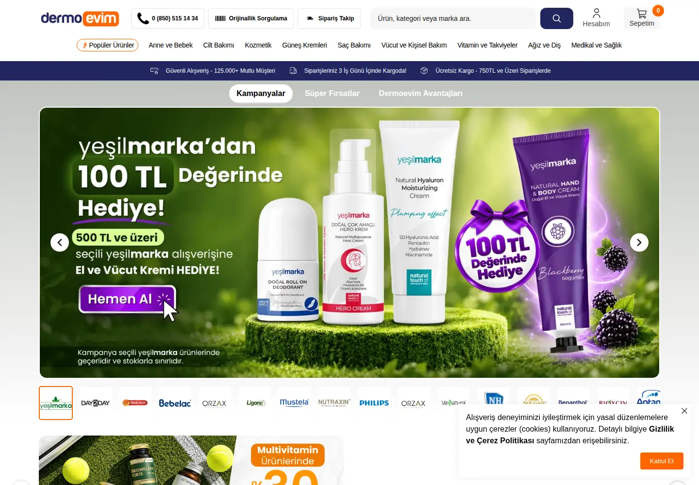 Screenshot of dermoevim.com