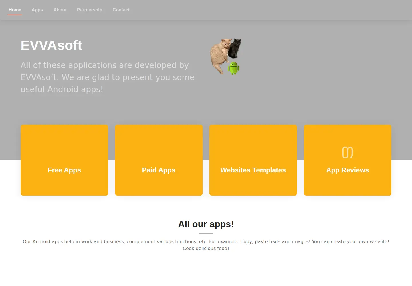Captured homepage of evvasoft.com in the current scan