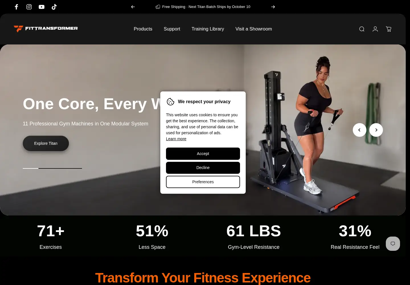 Screenshot of fittransformer.com