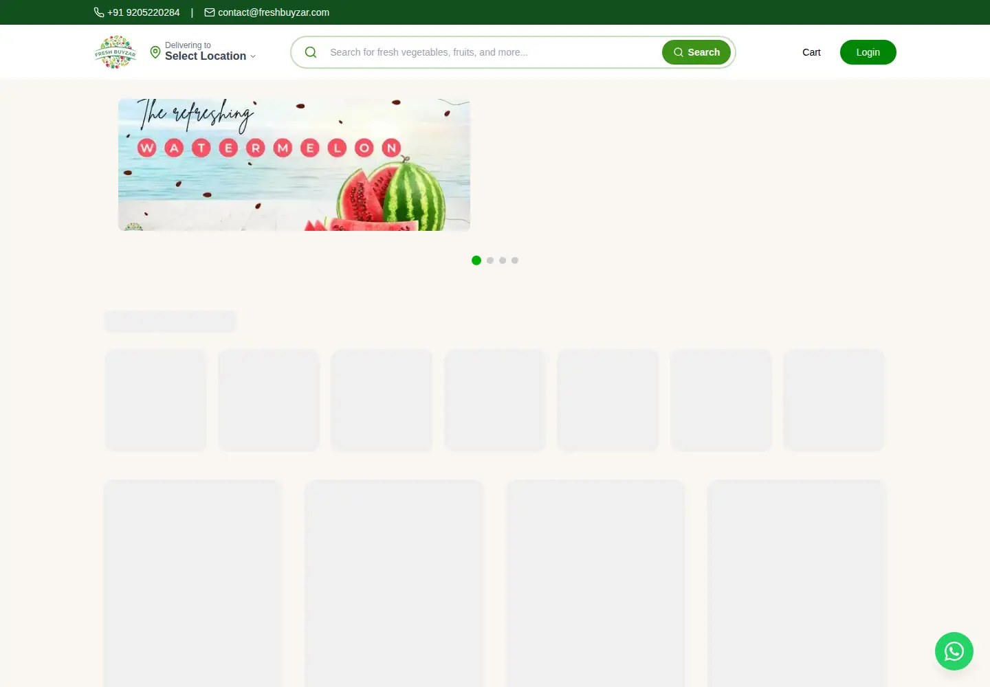 Screenshot of freshbuyzar.com