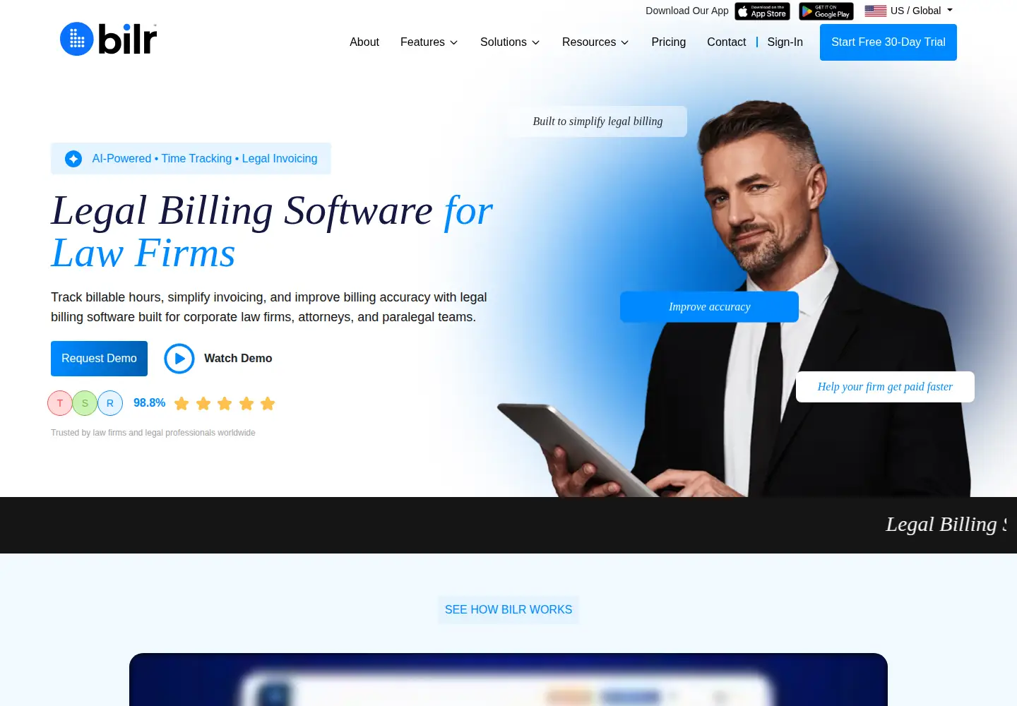 Screenshot of getbilr.com
