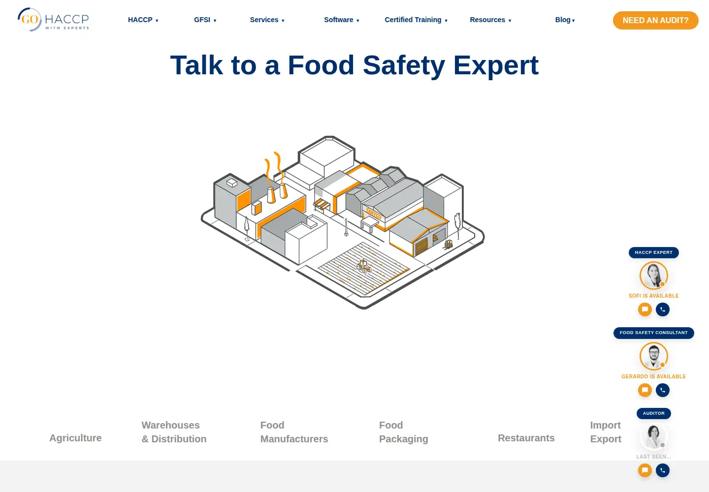 Screenshot of gohaccp.com