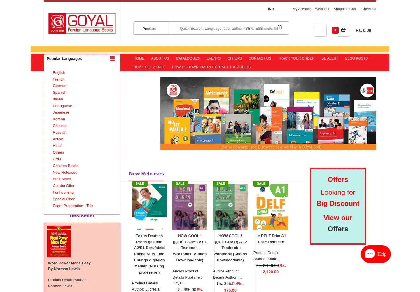 Captured homepage of goyalpublisher.com in the current scan