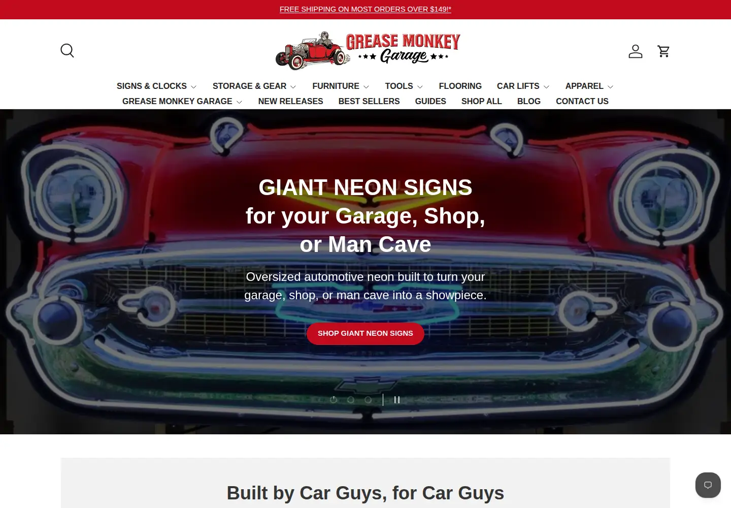 Screenshot of greasemonkeyusa.com