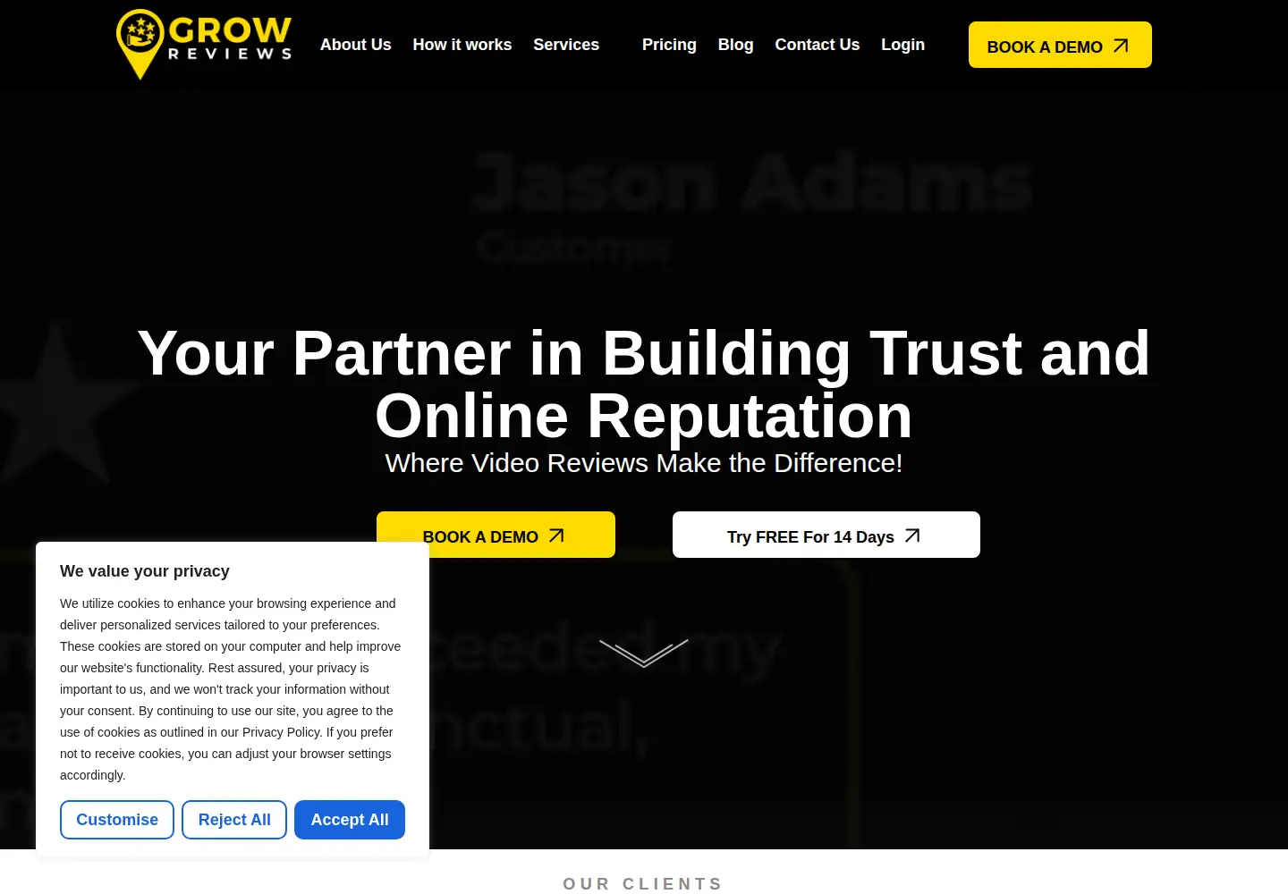 Screenshot of growreviews.com