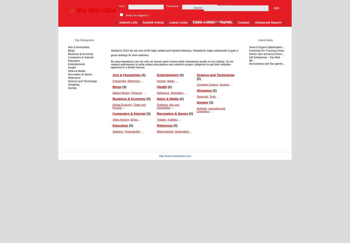 Screenshot of hotweburls.com