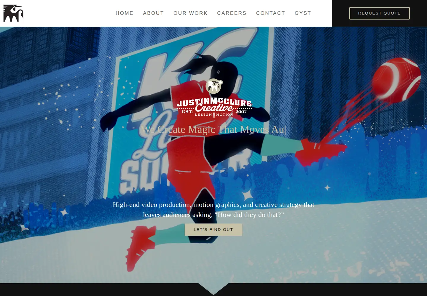Screenshot of justinmcclure.com