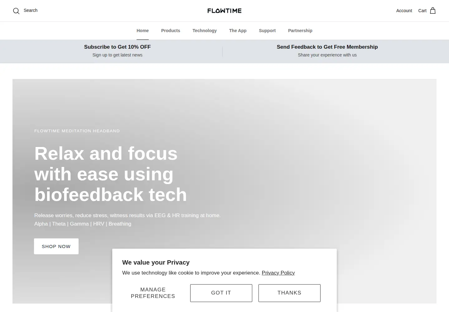 Screenshot of meetflowtime.com