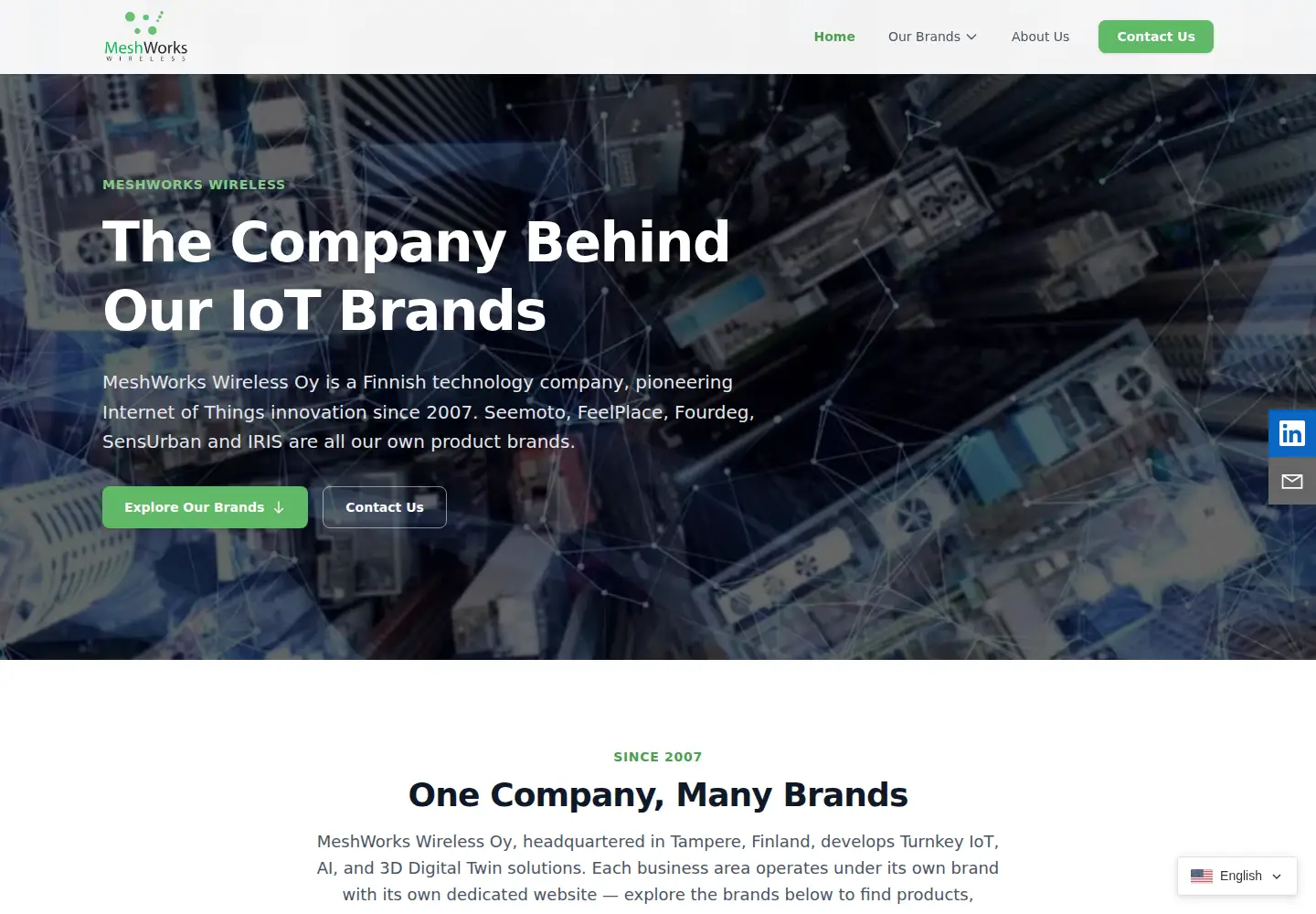 Screenshot of meshworkswireless.com