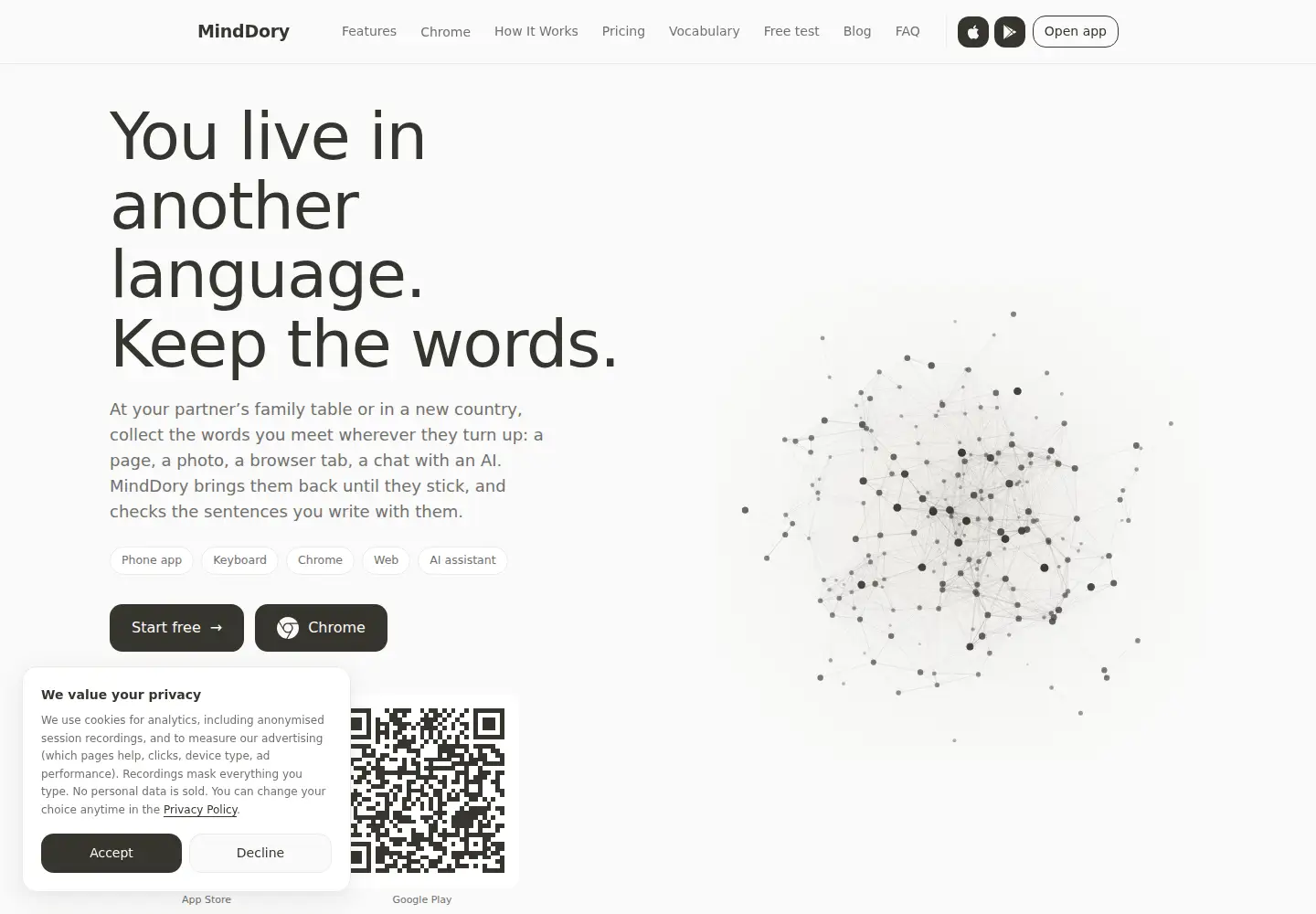 Screenshot of minddory.com