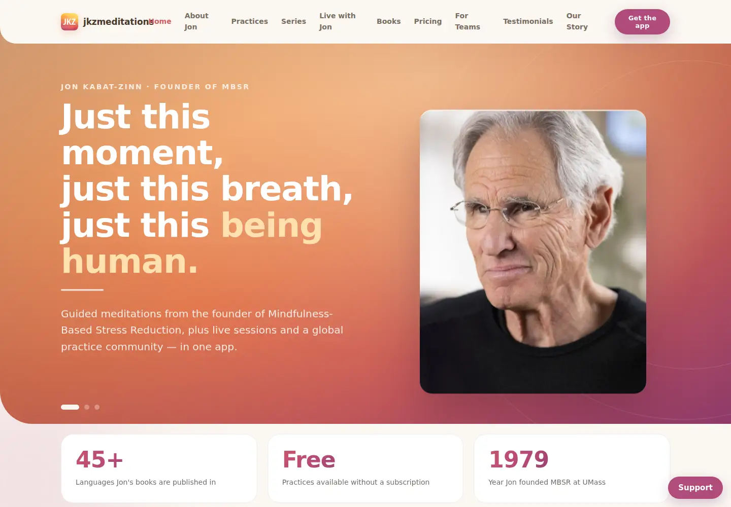 Captured homepage of mindfulnessapps.com in the current scan
