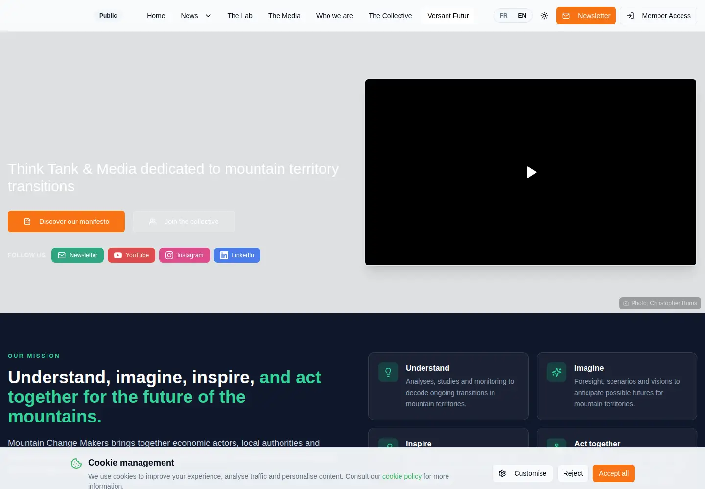 Screenshot of mountainchangemakers.com