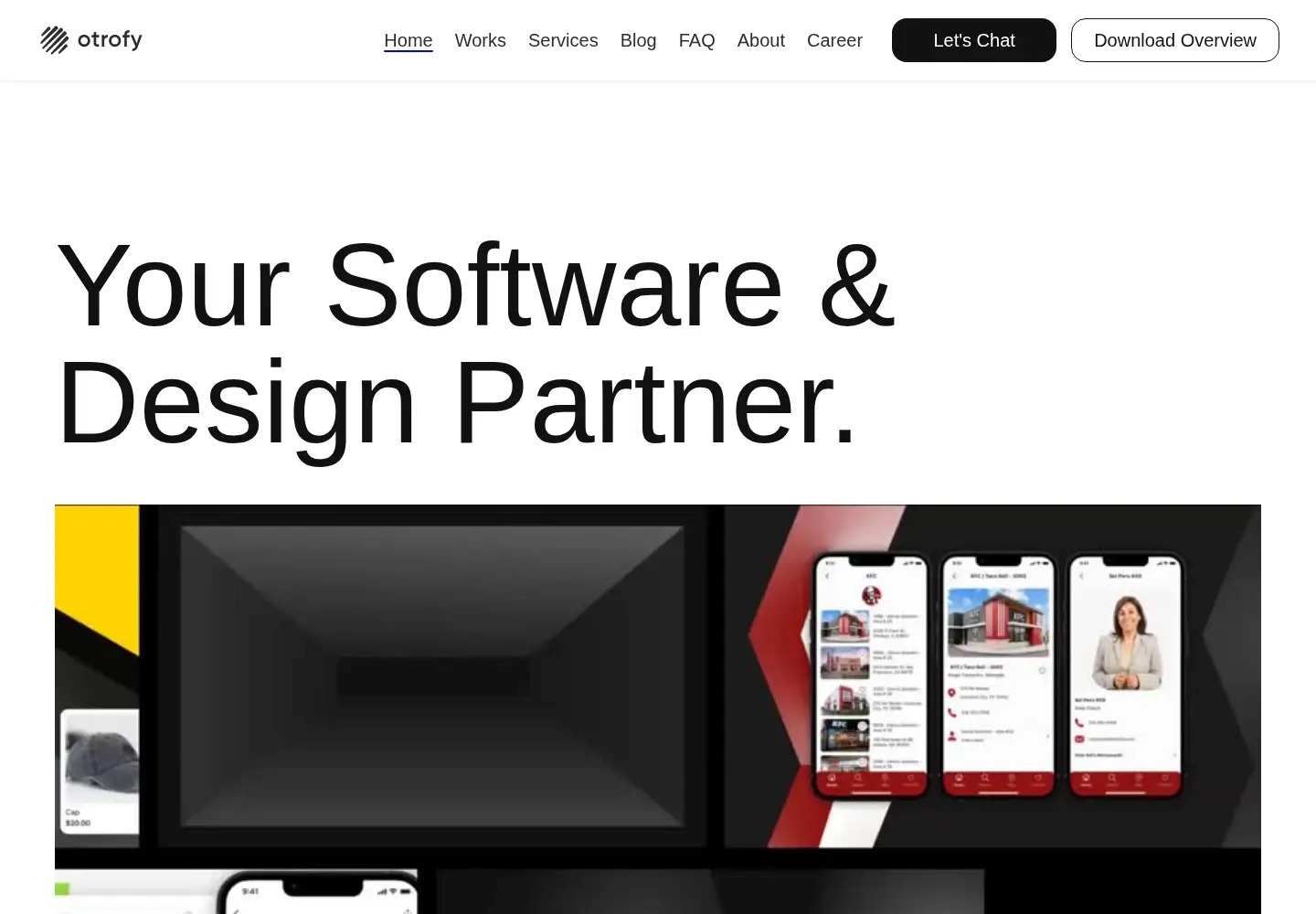 Captured homepage of otrofy.com in the current scan
