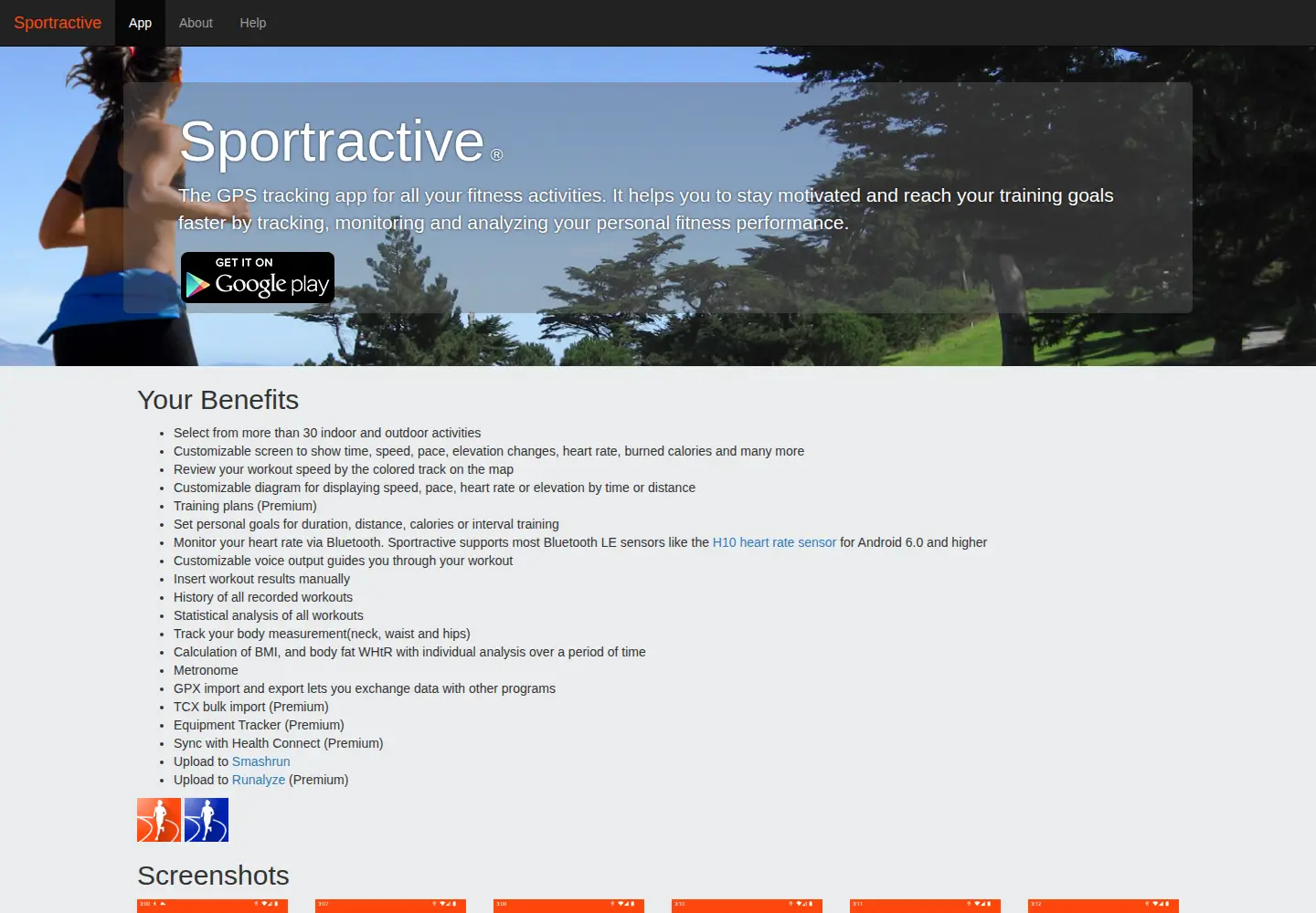 Screenshot of sportractive.com