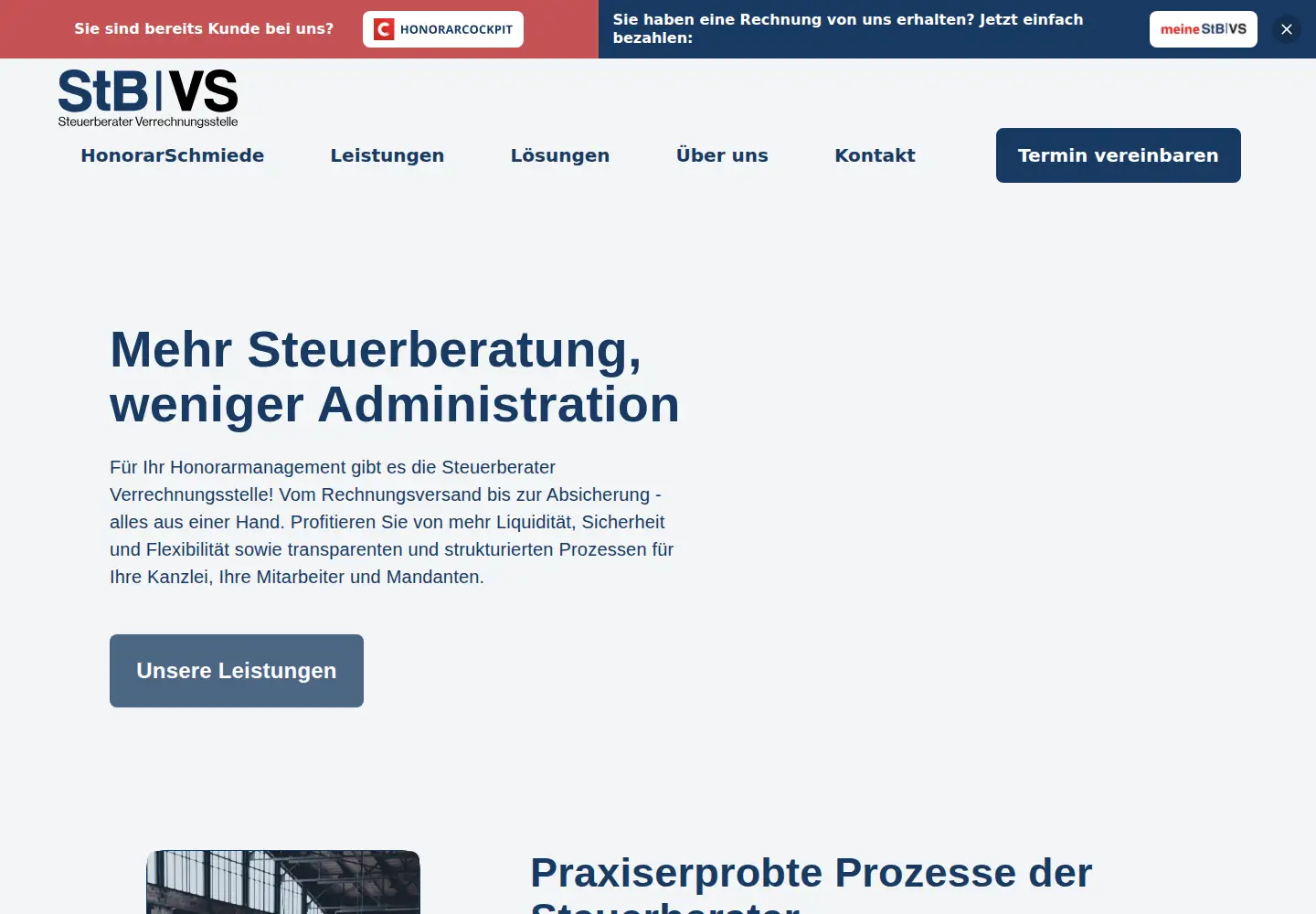 Captured homepage of stbvs.com in the current scan
