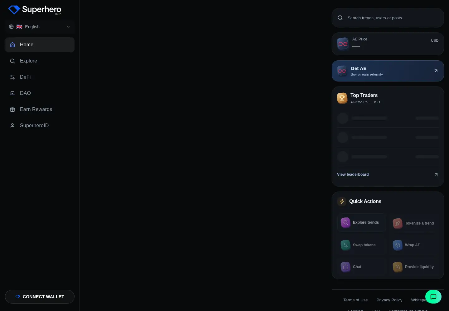 Screenshot of superhero.com