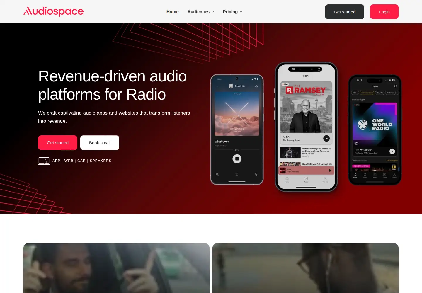 Screenshot of theaudiospace.com