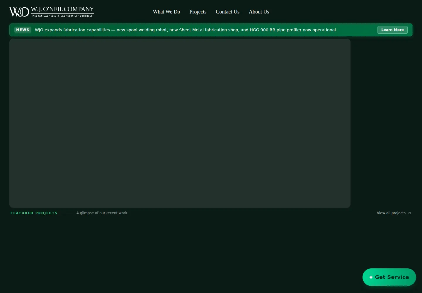 Captured homepage of wjo.com in the current scan