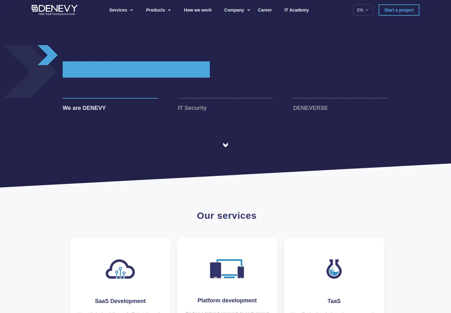 Screenshot of denevy.eu