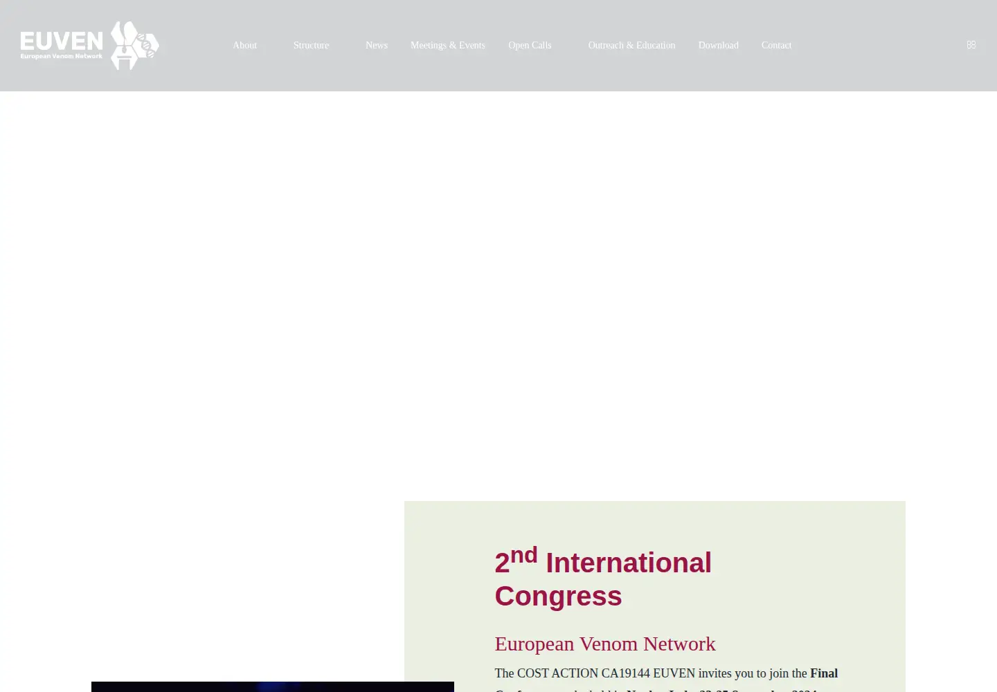 Captured homepage of euven-network.eu in the current scan