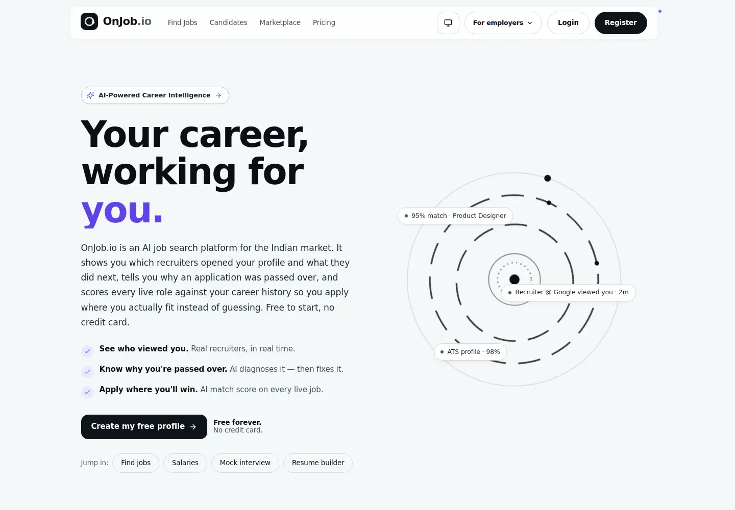 Screenshot of onjob.io