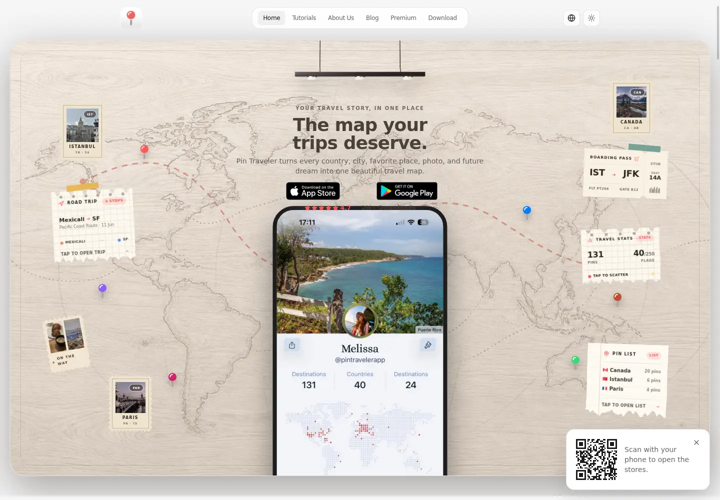 Screenshot of pintraveler.net