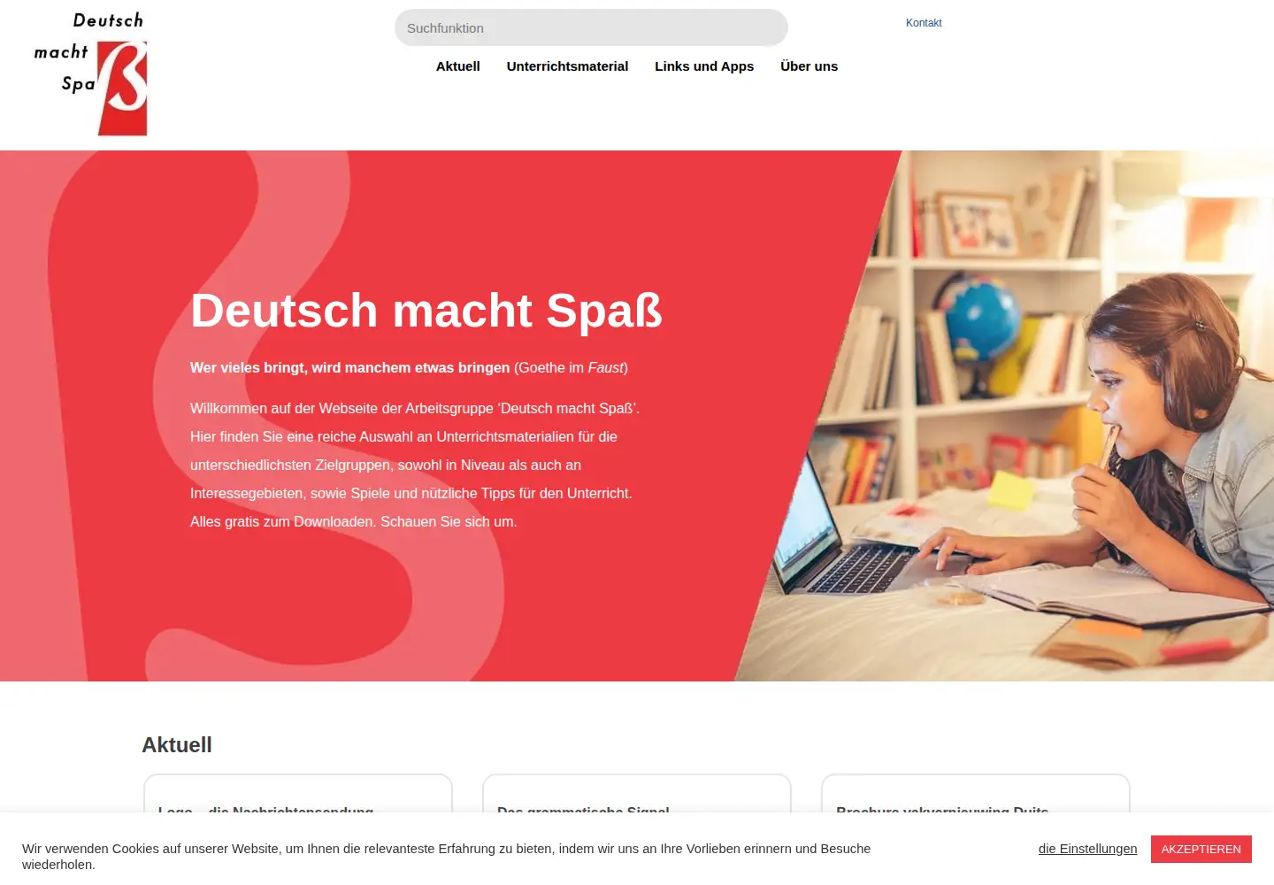 Captured homepage of deutschmachtspass.nl in the current scan