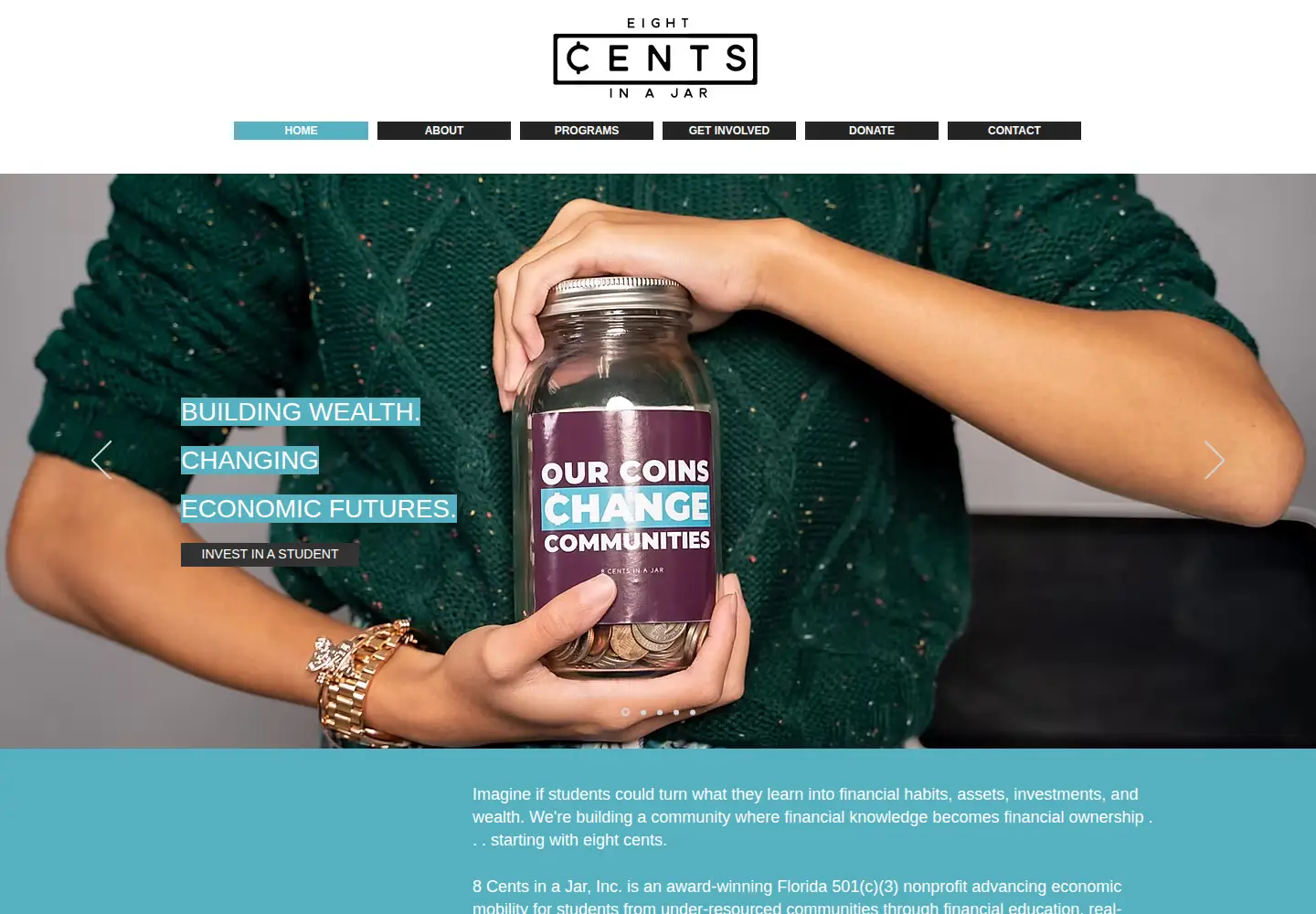 Screenshot of 8cents.org