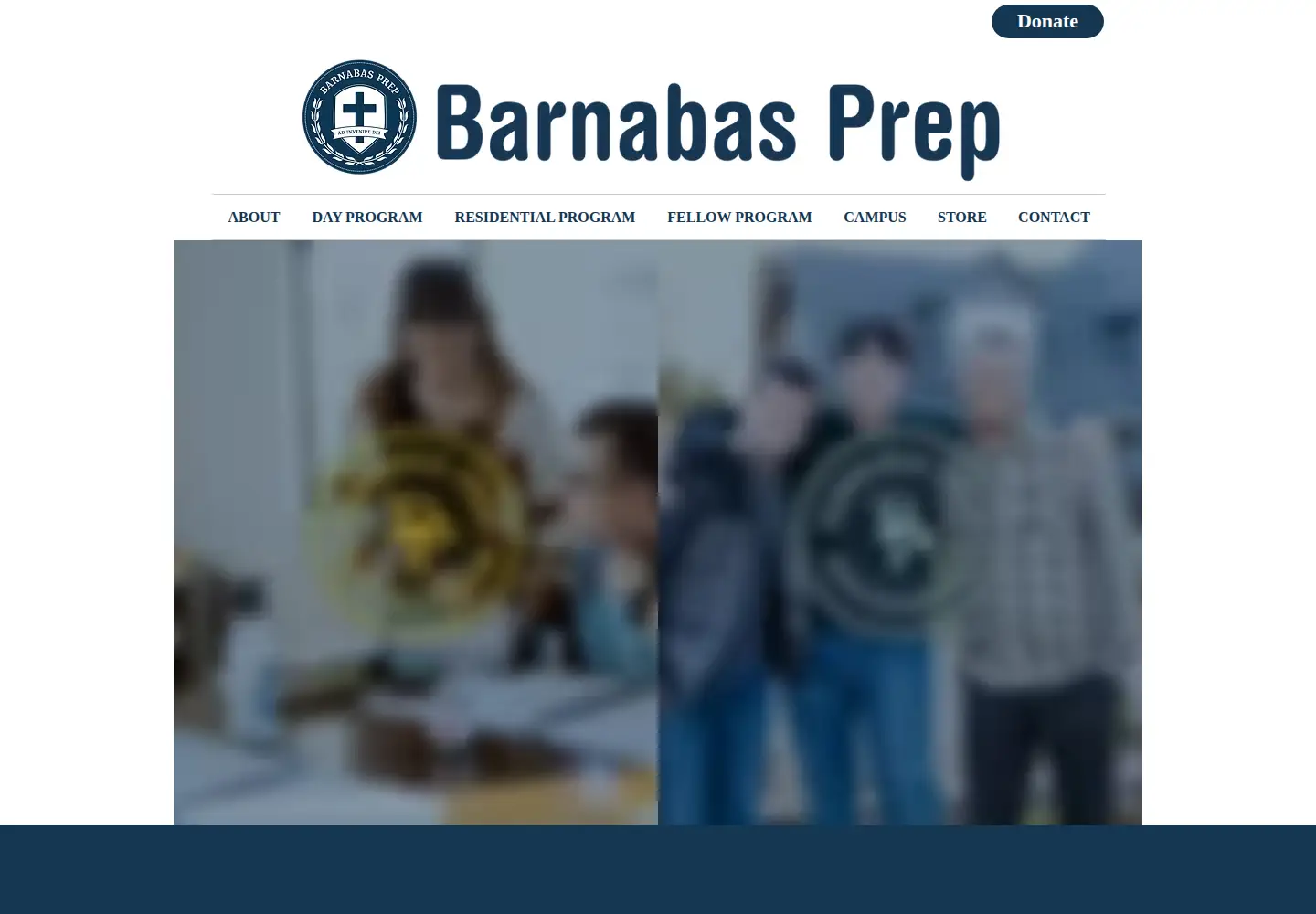 Captured homepage of barnabasprep.org in the current scan