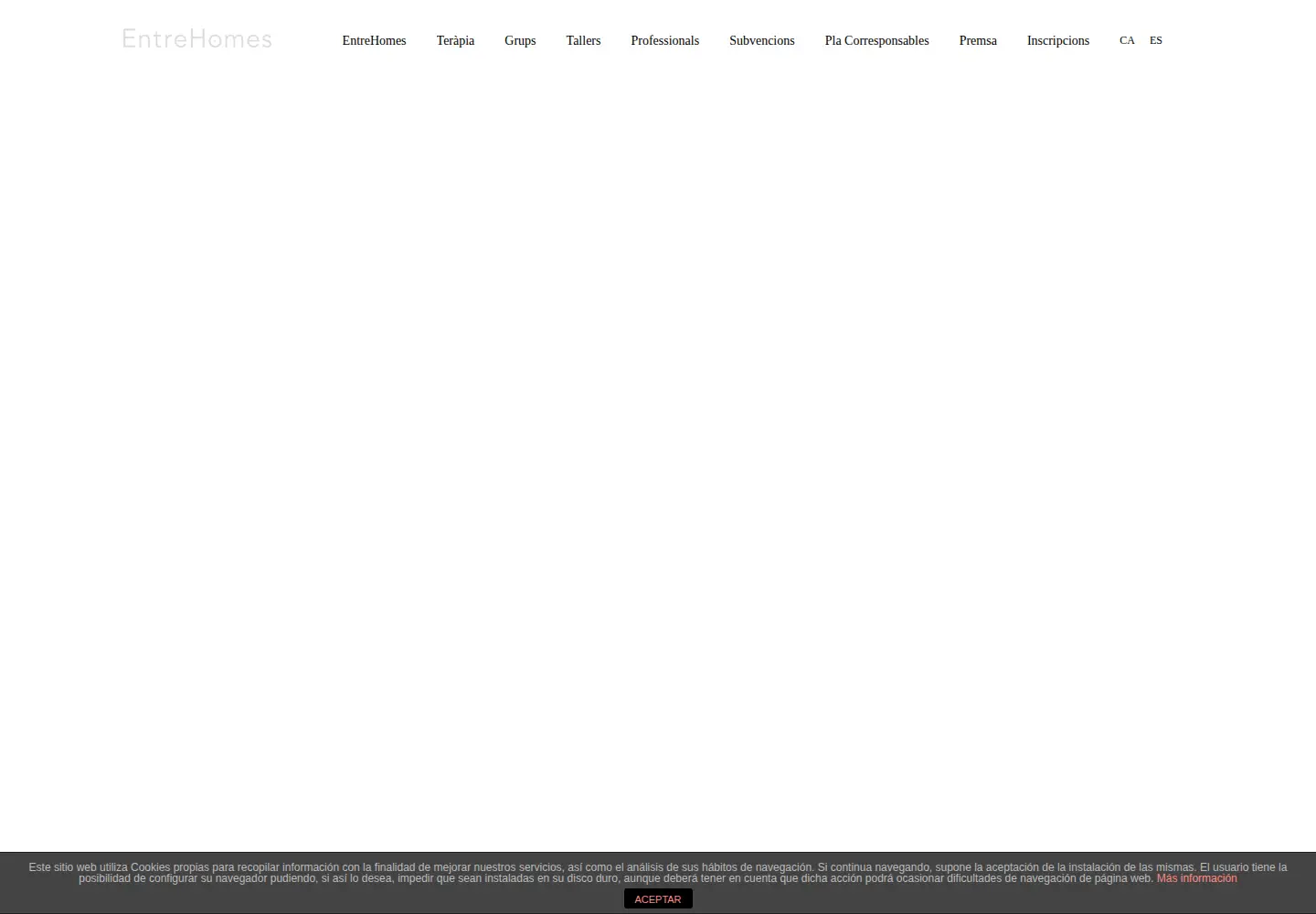 Screenshot of entrehomes.org