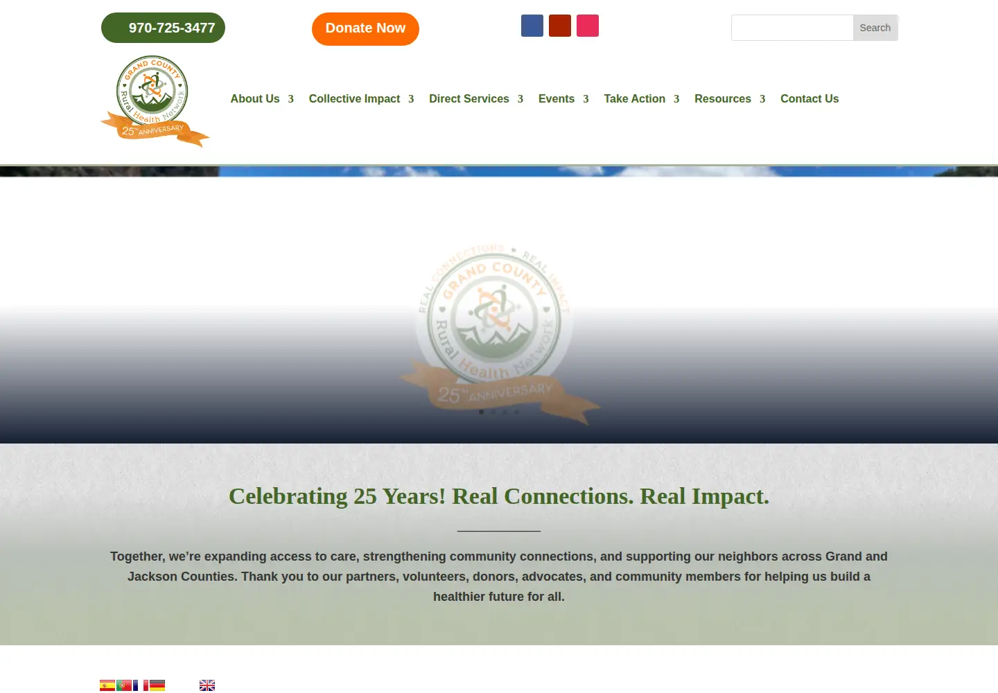 Screenshot of gcruralhealth.org