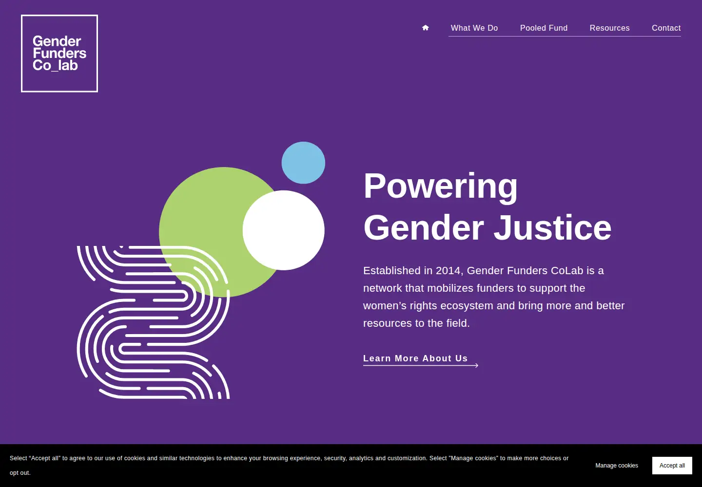Screenshot of genderfunderscolab.org