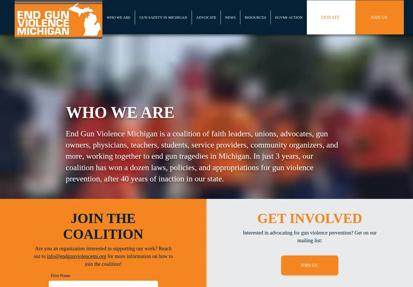 Screenshot of migunsafety.org