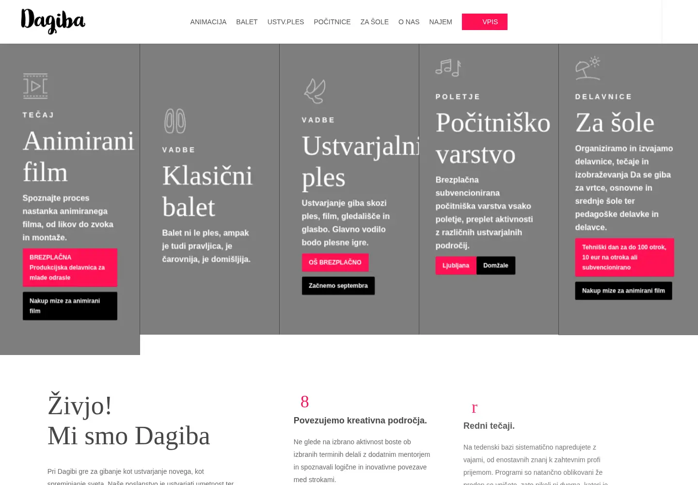 Screenshot of dagiba.si