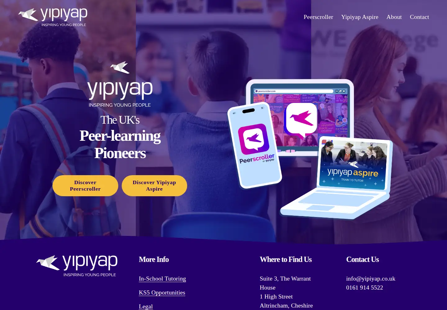 Screenshot of yipiyap.co.uk