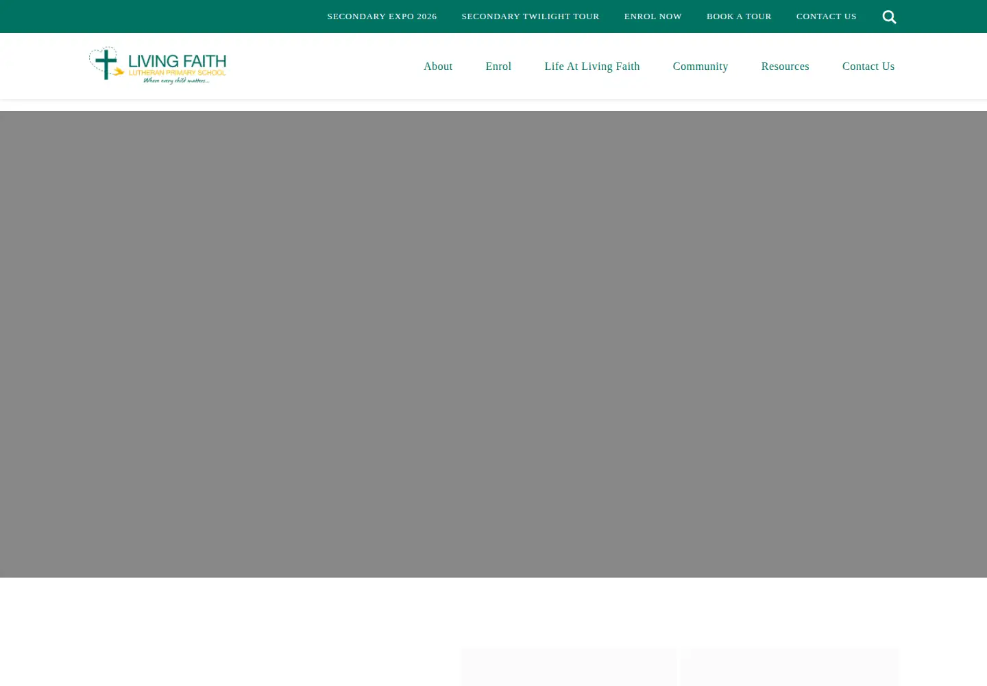 Screenshot of livingfaith.qld.edu.au
