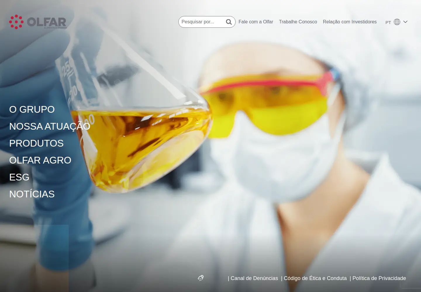 Screenshot of olfar.ind.br