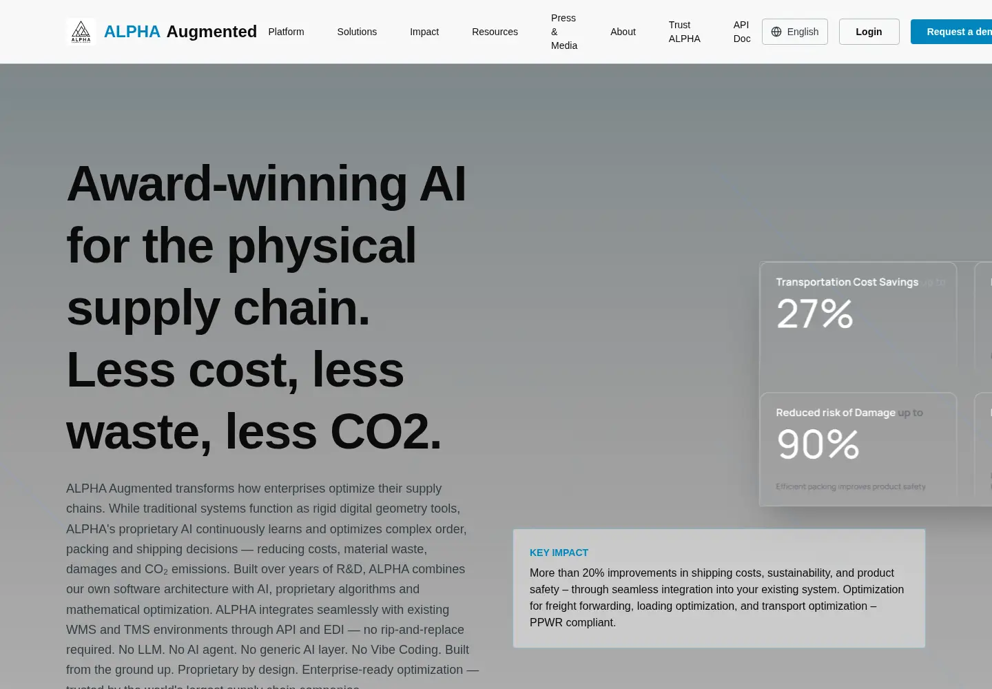 Captured homepage of alphaaugmented.com in the current scan