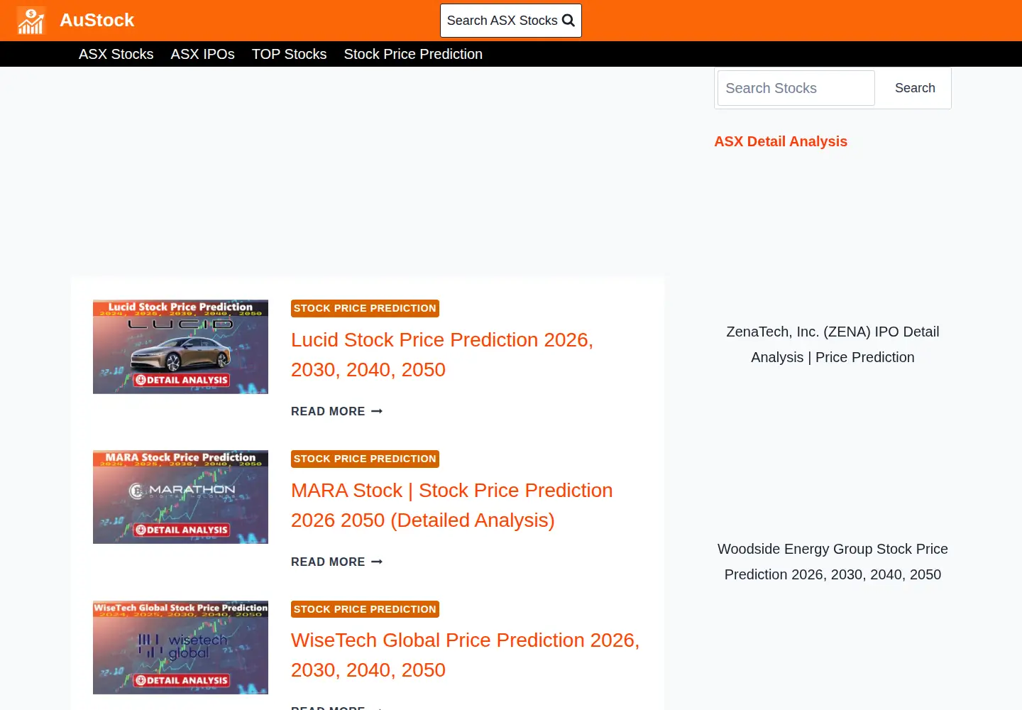 Captured homepage of austockexchange.com in the current scan