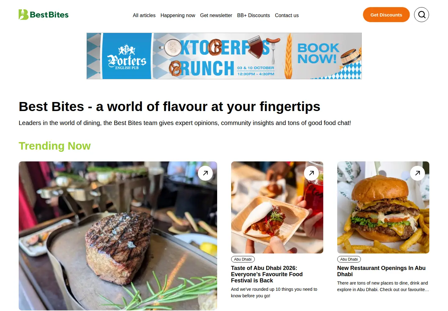 Screenshot of bestbitesuae.com