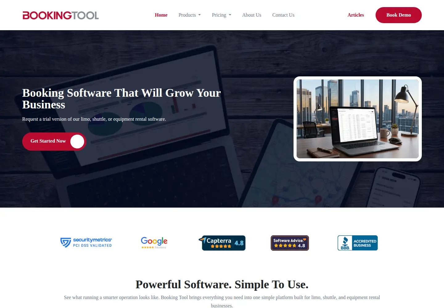 Screenshot of bookingtool.com