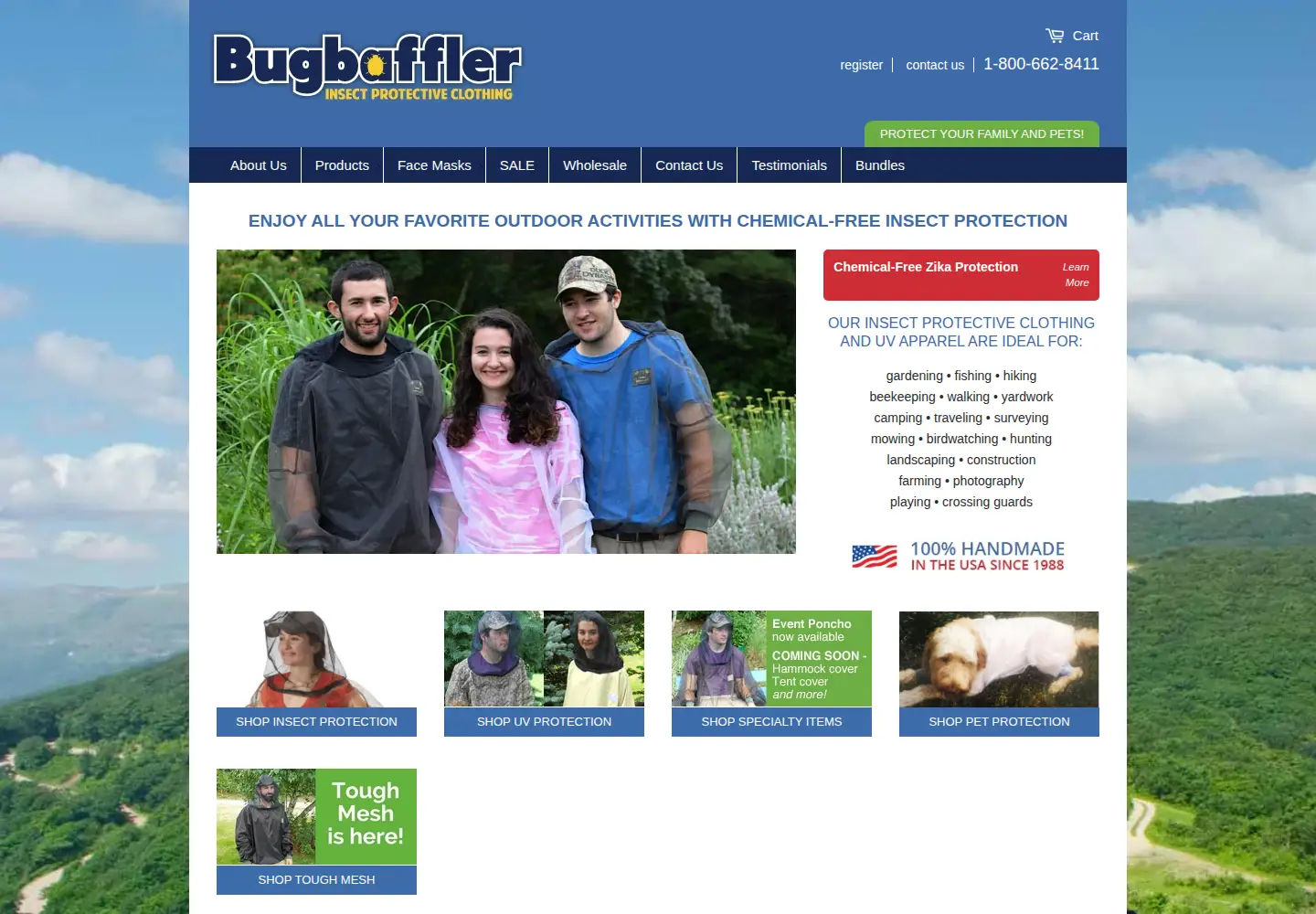 Screenshot of bugbaffler.com