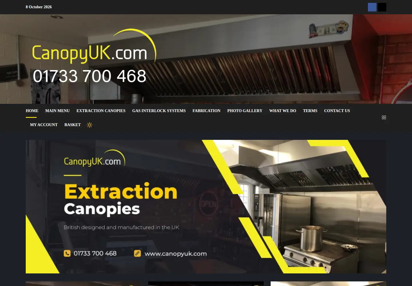Captured homepage of canopyuk.com in the current scan