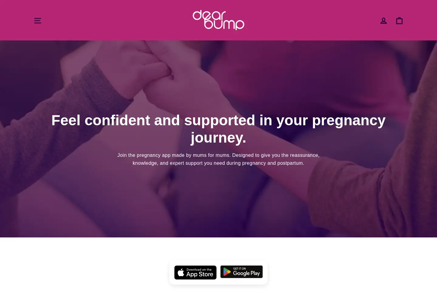 Screenshot of dearbump.com