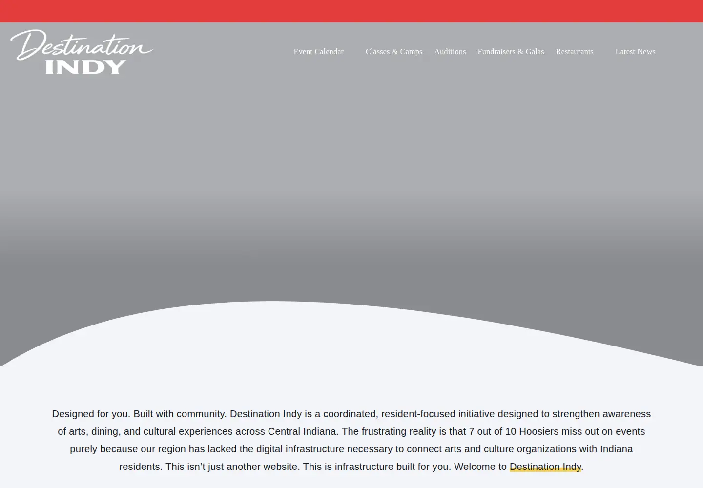 Screenshot of destinationindy.com